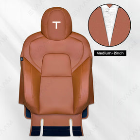 EVAAM® Embroidery Customized logo for Leather Full Seat Covers