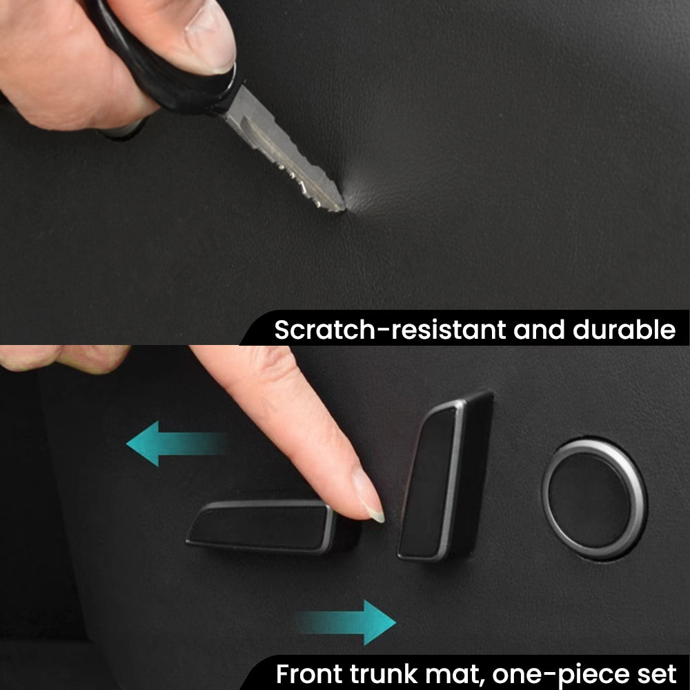 EVAAM® Seat Side Anti-Kick Leather Protection Mats - EVAAM