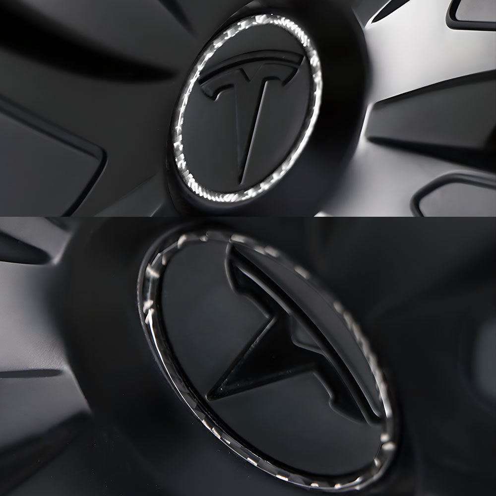 EVAAM® Real Carbon Fiber Wheel Trim Ring For Tesla Model 3/Y - EVAAM