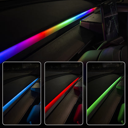 EVAAM ® Interior Tesla LED Strip Ambient Lighting for Tesla Model 3/Y - EVAAM