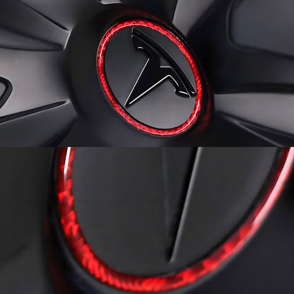 EVAAM® Real Carbon Fiber Wheel Trim Ring For Tesla Model 3/Y - EVAAM