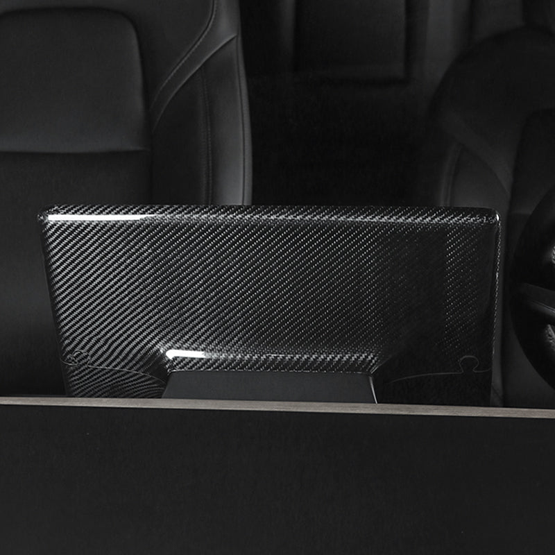 EVAAM® Forged Real Carbon Fiber Tesla Back Seat Cup Holder Cover Trim for  Model 3/Y (2017-2023)