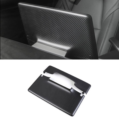 EVAAM® Matte Real Carbon Fiber Center Screen Back Cover for Tesla Model 3/Y (2017-2023) - EVAAM