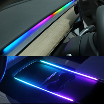 EVAAM ® Interior Tesla LED Strip Ambient Lighting for Tesla Model 3/Y - EVAAM