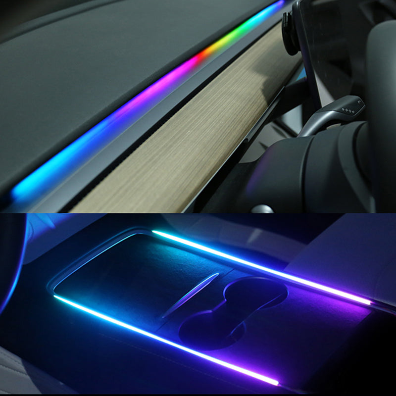 EVAAM ® Interior Tesla LED Strip Ambient Lighting for Tesla Model 3/Y - EVAAM