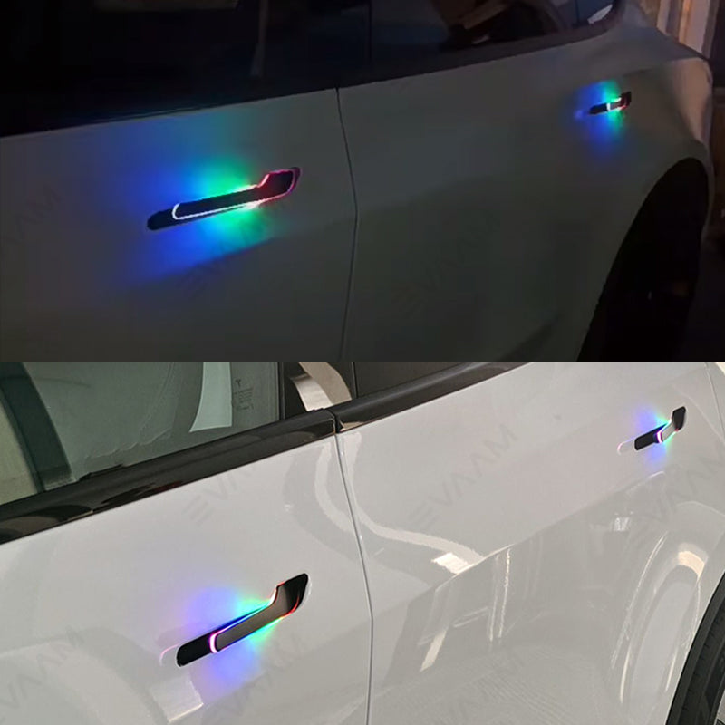 EVAAM® Auto Present Door Handle with RGB LED for Model 3/Y (4PCS) - EVAAM