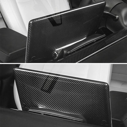 EVAAM® Gloss Real Carbon Fiber Center Screen Back Cover for Tesla Model 3/Y (2017-2023) - EVAAM
