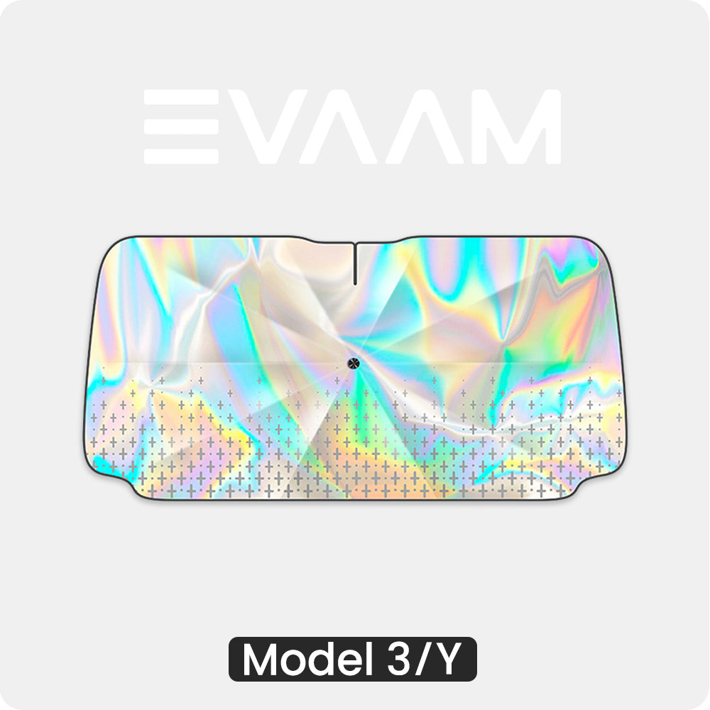 EVAAM® Tesla Laser Foldable Windshield Sunshade Umbrellas for Model3/Y (2012-2024) - EVAAM