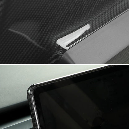 EVAAM® Gloss Real Carbon Fiber Center Screen Back Cover for Tesla Model 3/Y (2017-2023) - EVAAM
