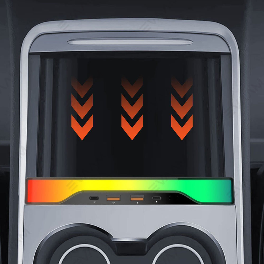 EVAAM® RGB Light USB Hub for Tesla Model 3/Y (2021-2023) - EVAAM