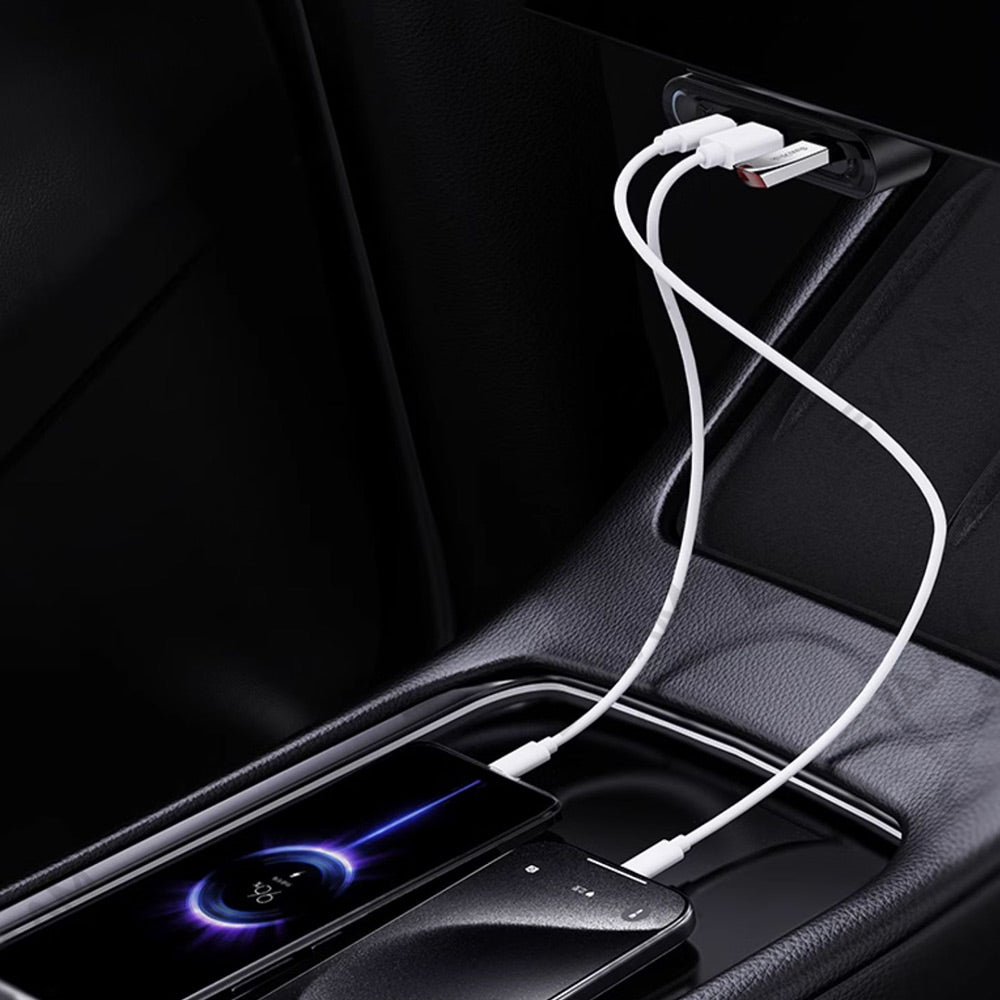 EVAAM® Fast Charge Behind Screen Folding Multi USB HUB for Tesla Model 3/Y - EVAAM