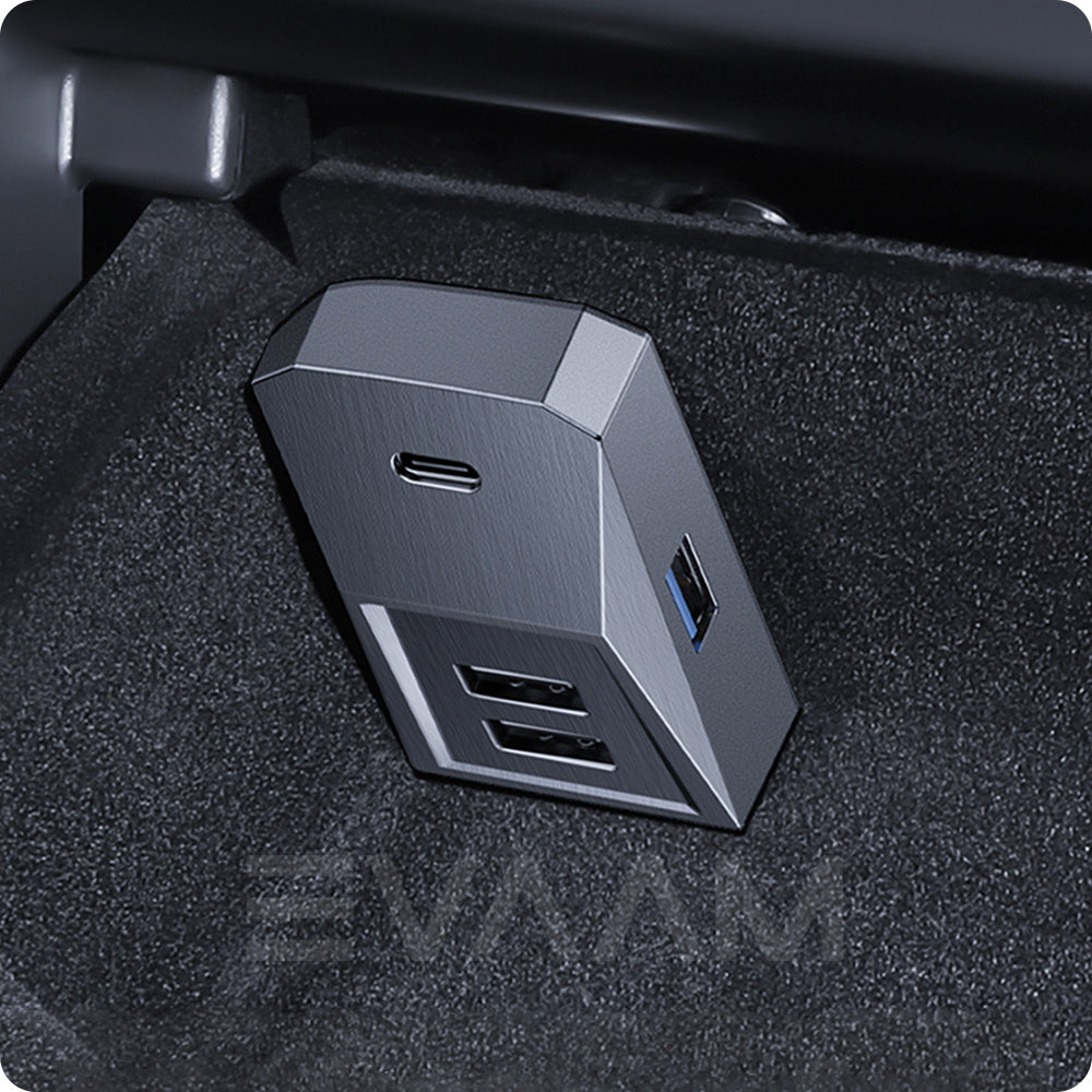 EVAAM® Cybertruck Style Glove Box Hub Docking Station for Tesla Model 3/Y