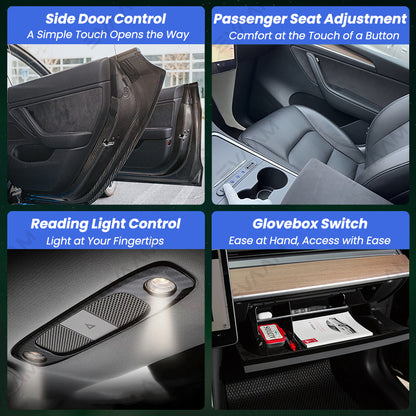 Upgrade! EVAAM® Smart Physical Buttons with USB Hub for Tesla Model 3/Y (2021-2023) - EVAAM