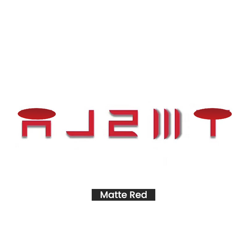 EVAAM® Front & Rear Badge Decal Wrap Logo Covers Full Set for Tesla Model 3/Y (3 pcs) - EVAAM