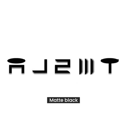 EVAAM® Front & Rear Badge Decal Wrap Logo Covers Full Set for Tesla Model 3/Y (3 pcs) - EVAAM