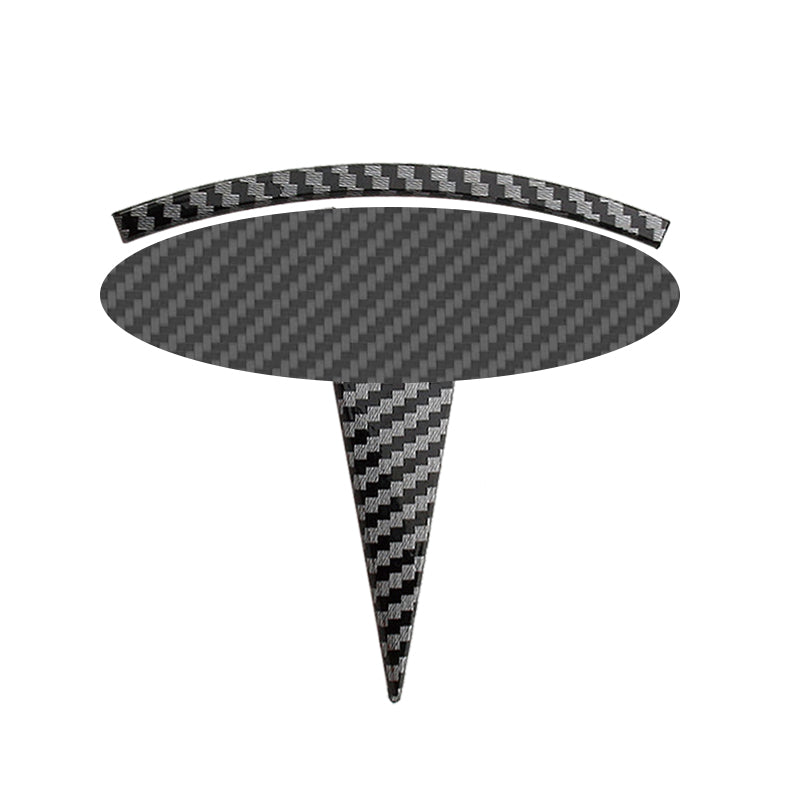 EVAAM® Front & Rear Badge Decal Wrap Logo Covers Full Set for Tesla Model 3/Y (3 pcs) - EVAAM