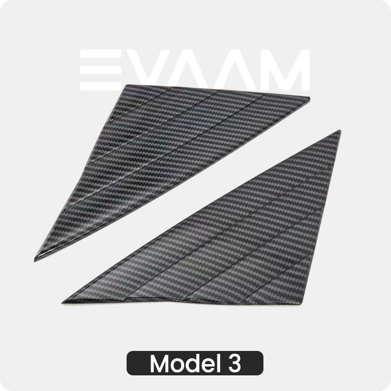 EVAAM® Tesla Front Triangular Window Cover Trim for Model 3 (2017-2023) - EVAAM