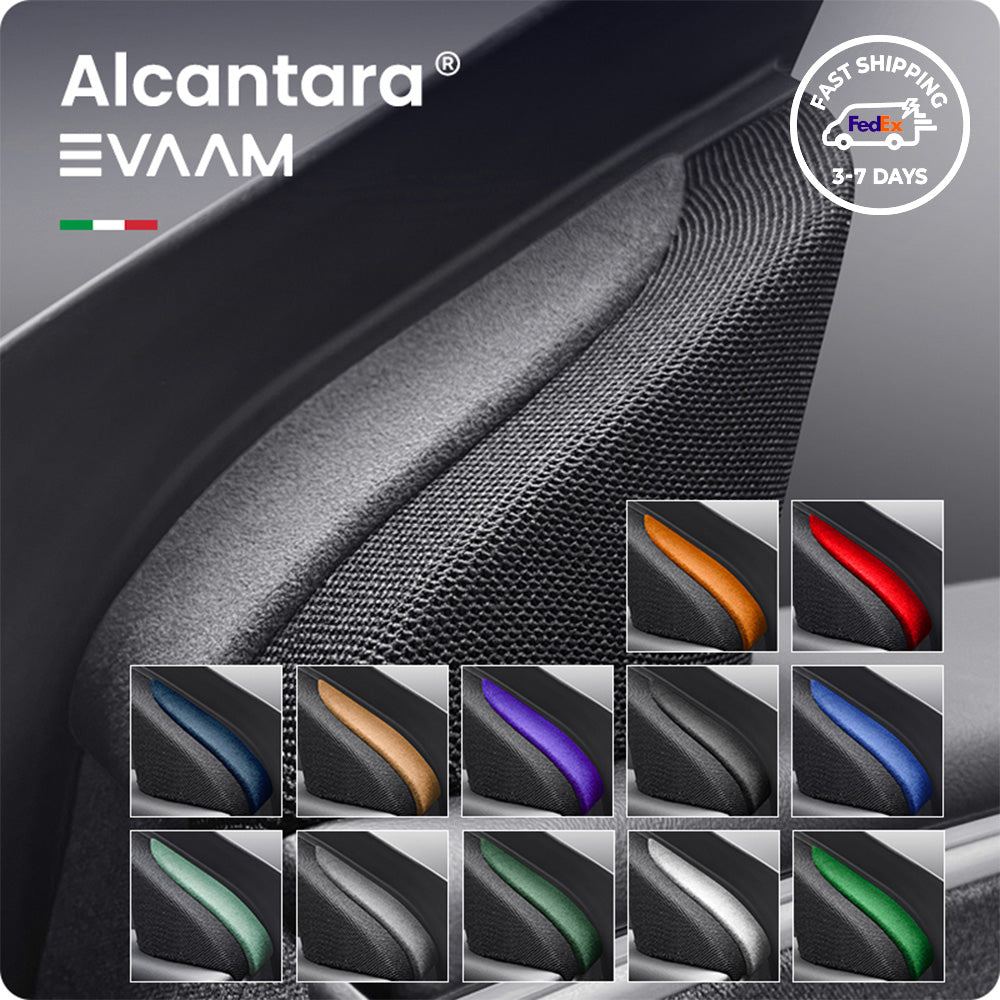 Alcantara 2024 Model 3 Highland Front Doors Triangle Trim Cover for Tesla-EVAAM®