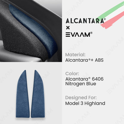Alcantara 2024 Model 3 Highland Front Doors Triangle Trim Cover for Tesla-EVAAM® - EVAAM