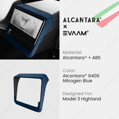 Alcantara 2024 Model 3 Highland Rear AC Vent Cover for Tesla-EVAAM® - EVAAM