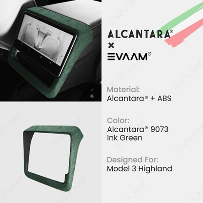 Alcantara 2024 Model 3 Highland Rear AC Vent Cover for Tesla-EVAAM® - EVAAM