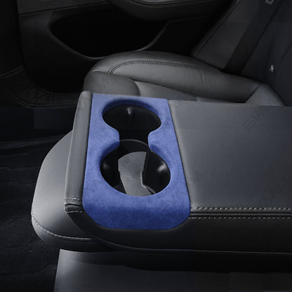 Alcantara 2024 Model 3 Highland Rear Seat Cup Cover for Tesla-EVAAM® - EVAAM