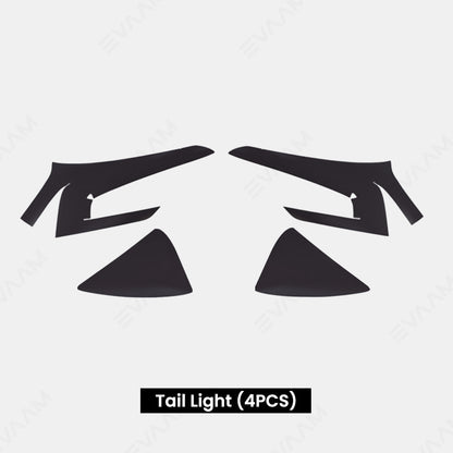 Model 3 Highland EVAAM® Black TPU Headlight & Tail Light Protection Film - EVAAM