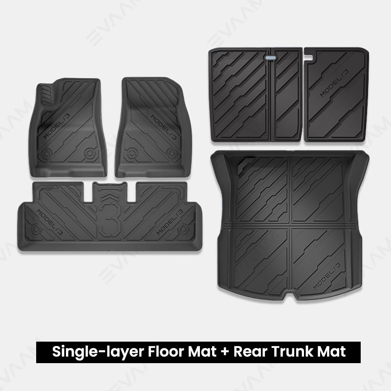 2024 Model 3 Highland EVAAM® Cybertruck Style All-weather Cargo Liner Floor Mat - EVAAM