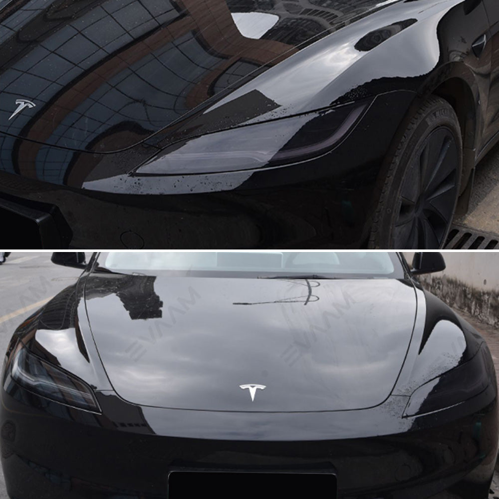 Model 3 Highland EVAAM® Black TPU Headlight & Tail Light Protection Film - EVAAM