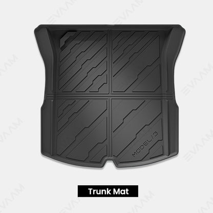 2024 Model 3 Highland EVAAM® Cybertruck Style All-weather Cargo Liner Floor Mat - EVAAM
