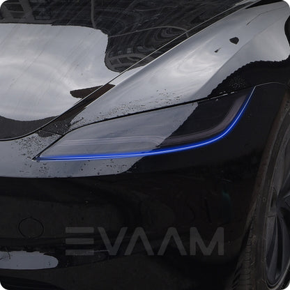 Model 3 Highland EVAAM® Black TPU Headlight & Tail Light Protection Film - EVAAM