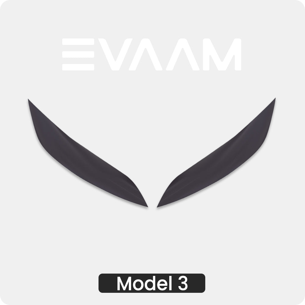 Model 3 Highland EVAAM® Black TPU Headlight & Tail Light Protection Film - EVAAM