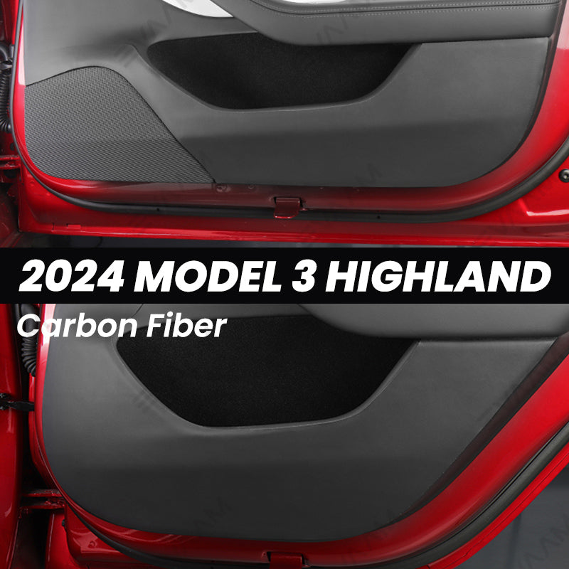 2024 Model 3 Highland EVAAM® Door Anti Kick Pad Stickers - EVAAM