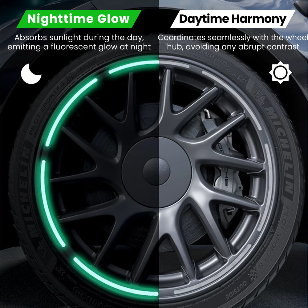 EVAAM® Luminous Rim Protector for Tesla Model 3 Highland 18" Wheel (4 PCS) - EVAAM