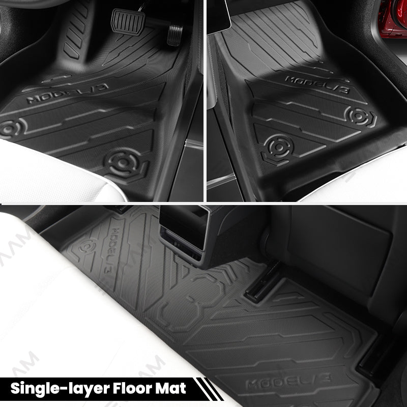 2024 Model 3 Highland EVAAM® Cybertruck Style All-weather Cargo Liner Floor Mat - EVAAM