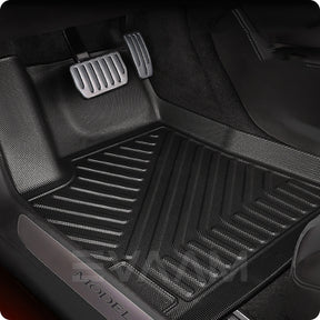 EVAAM® Custom Fit TPE Waterproof Floor Mats for Tesla Model S (2016-2020) - Eco-Friendly & Durable