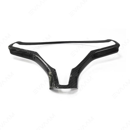 EVAAM® Gloss Real Carbon Fiber Tesla Steering Wheel Wrap for Model S/X - EVAAM
