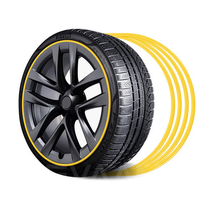 EVAAM® Aluminum Alloy Wheel Rim Protector For Tesla All Models (4 PCS) (2012-2023) - EVAAM