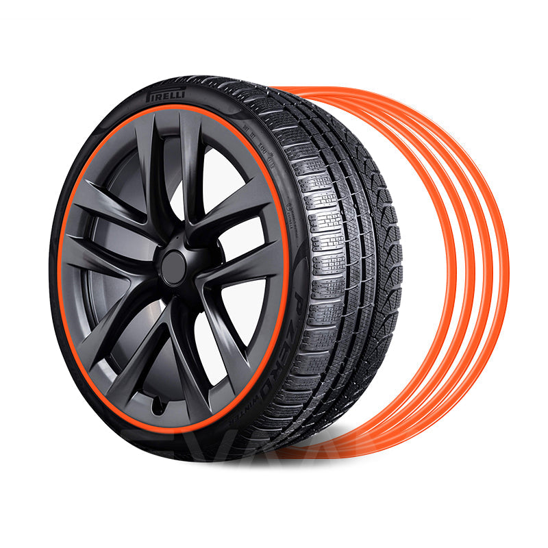 EVAAM® Aluminum Alloy Wheel Rim Protector For Tesla All Models (4 PCS) (2012-2023) - EVAAM