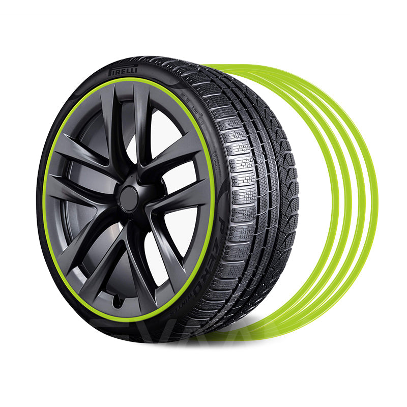 EVAAM® Aluminum Alloy Wheel Rim Protector For Tesla All Models (4 PCS) (2012-2023) - EVAAM