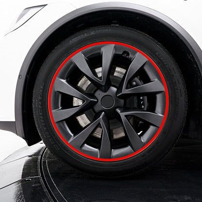 EVAAM® Aluminum Alloy Wheel Rim Protector For Tesla All Models (4 PCS) (2012-2023) - EVAAM