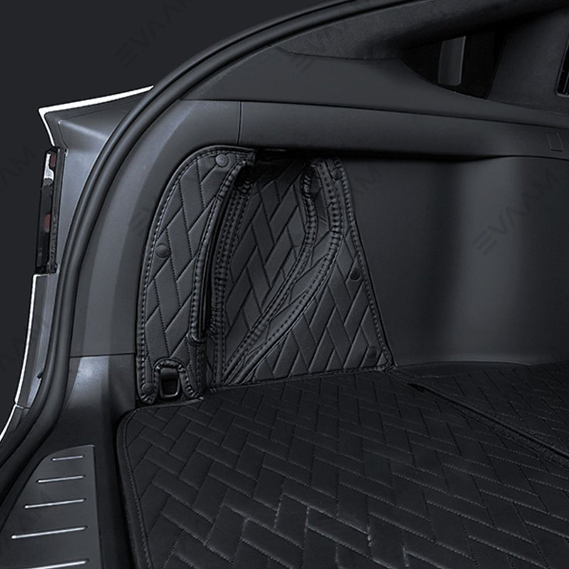 EVAAM® Seat Floor Mats Liners Rear Trunk Mat for Model X - EVAAM