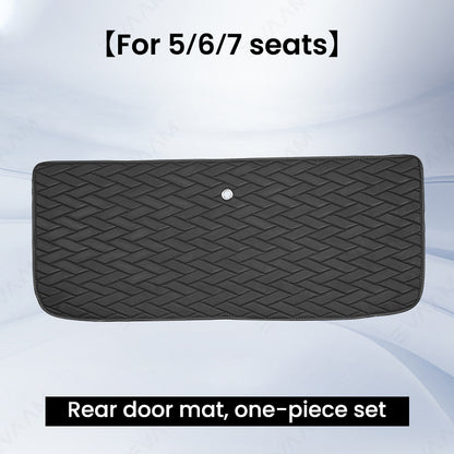 EVAAM® Seat Floor Mats Liners Rear Trunk Mat for Model X - EVAAM