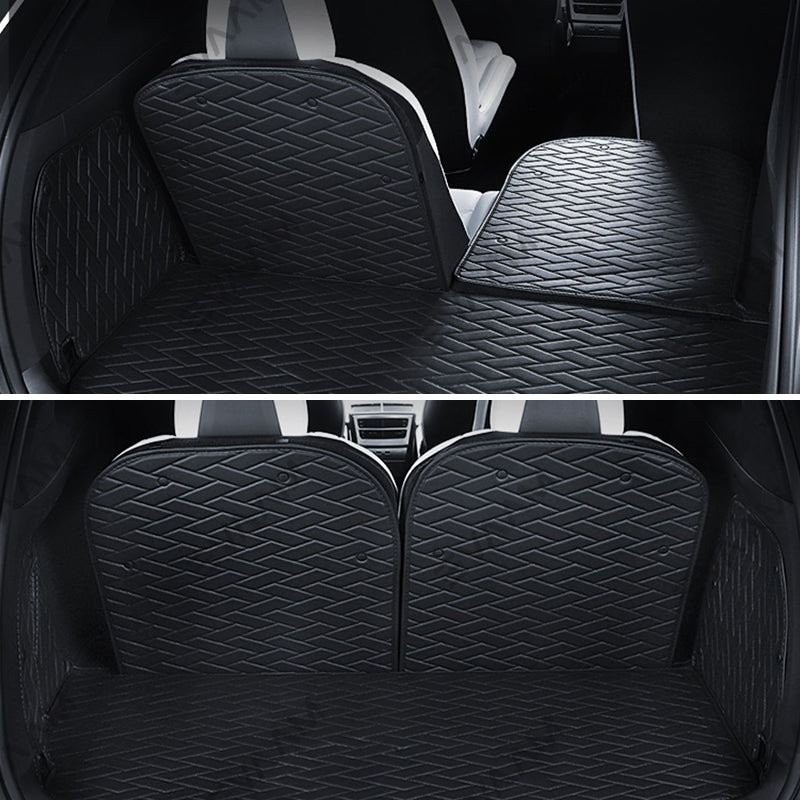 EVAAM® Seat Floor Mats Liners Rear Trunk Mat for Model X - EVAAM