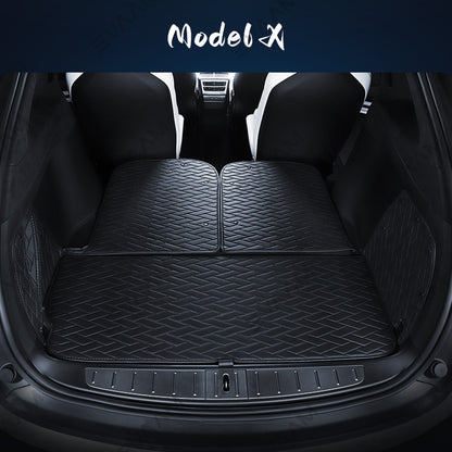 EVAAM® Seat Floor Mats Liners Rear Trunk Mat for Model X - EVAAM