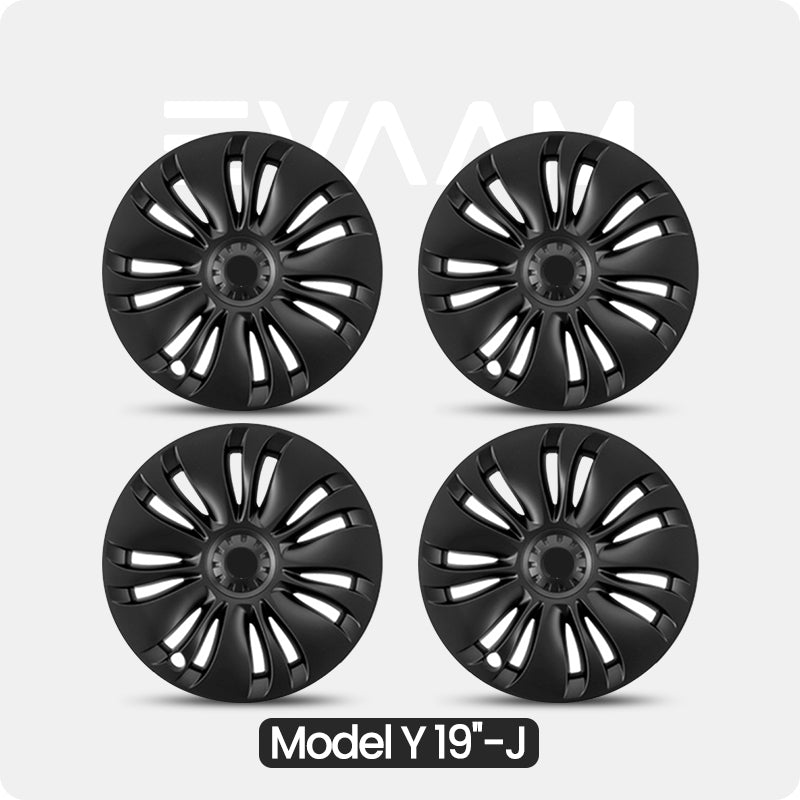 EVAAM® Wheel Covers Hubcap for Tesla Model Y 2019-2023 (4pcs)-Style H/I/J