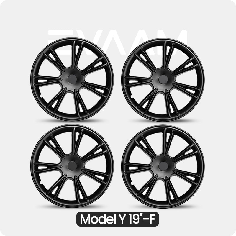 EVAAM® Wheel Covers Hubcap for Tesla Model Y 2019-2023 (4pcs)-Style F/G