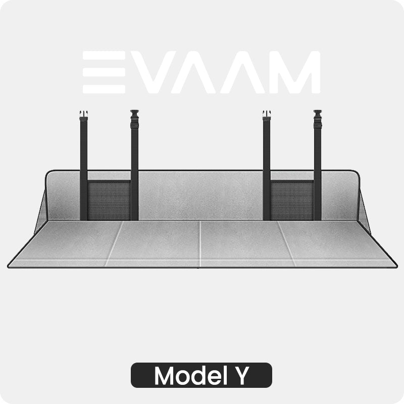 EVAAM ® Camping Back Seat Extender Non-Inflatable Tesla Mattress for Model Y - EVAAM