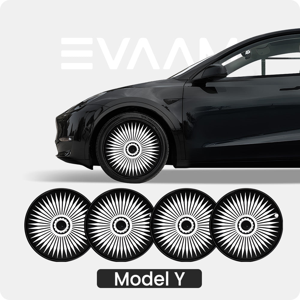 EVAAM® 19-inch Infinity Style Wheel Hubcaps for Tesla Model Y - EVAAM