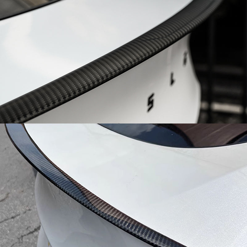 EVAAM® Matte Real Carbon Fiber Trunk Spoiler Wing for Tesla Model Y (2020-2023) - EVAAM